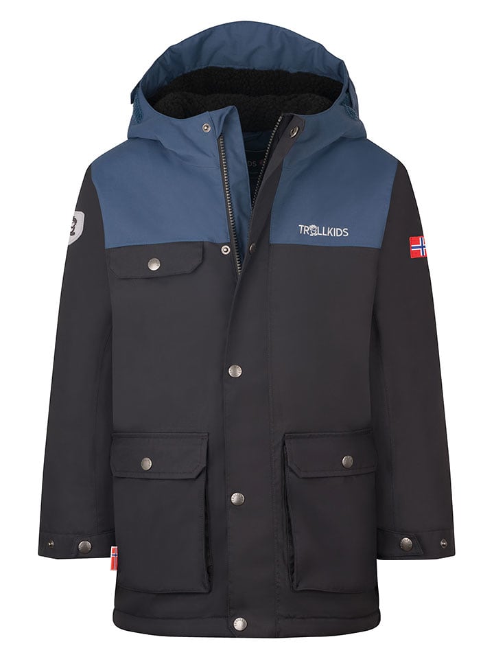 Trollkids Parka "Gudvangen" w kolorze czarnym rozmiar: 104
