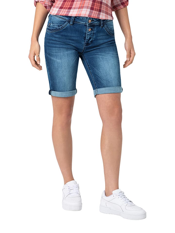 Timezone Szorty dżinsowe - Regular fit - w kolorze niebieskim rozmiar: W28