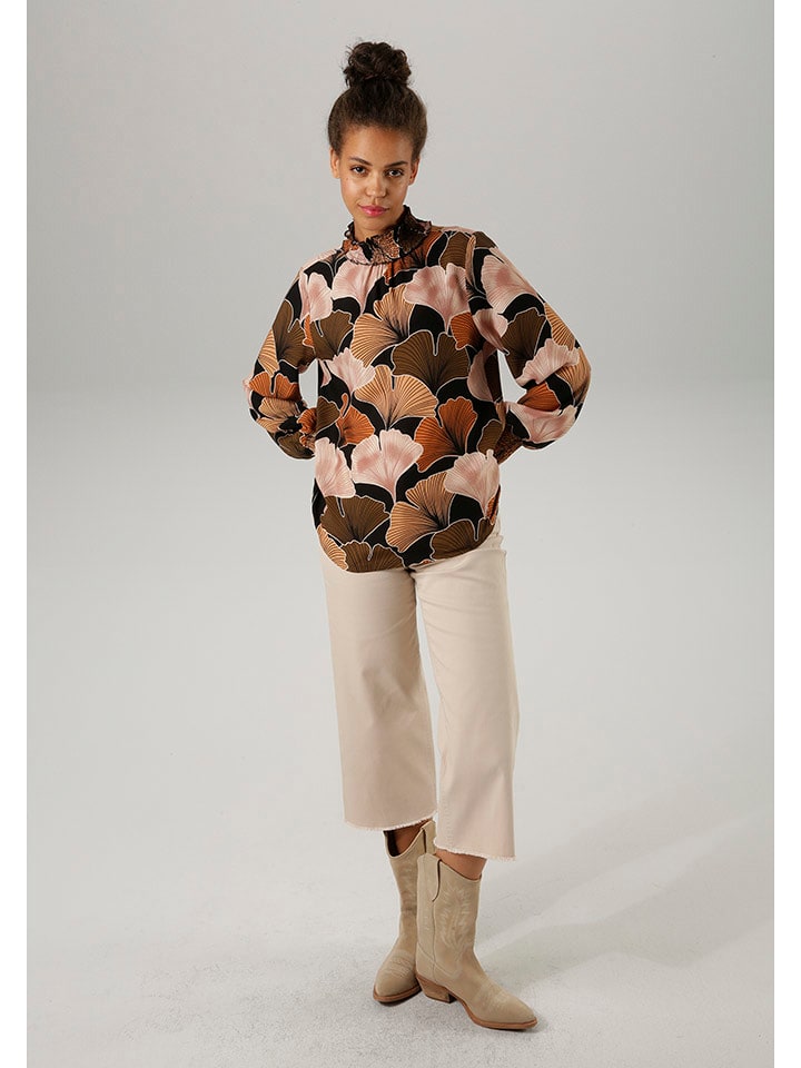 Aniston Bluzka w kolorze brązowo-czarnym rozmiar: 42