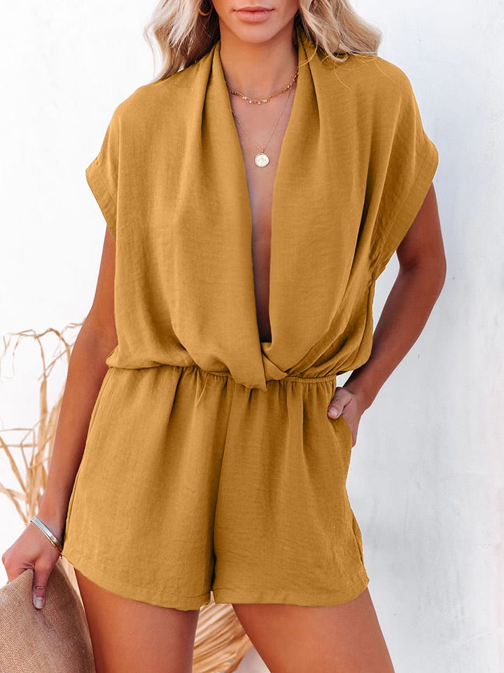 Milan Kiss Kombinezon w kolorze musztardowym rozmiar: S