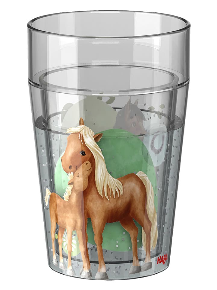 Haba Brokatowy kubek "Koń" ze wzorem - 12 m+ rozmiar: onesize