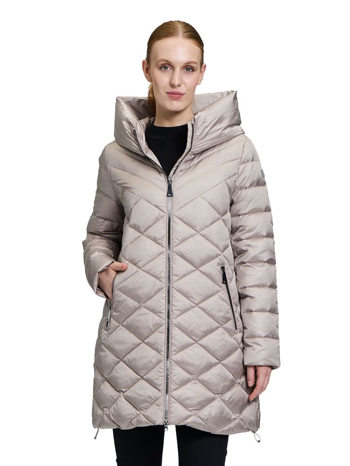 Betty Barclay Płaszcz pikowany w kolorze beżowym rozmiar: 40