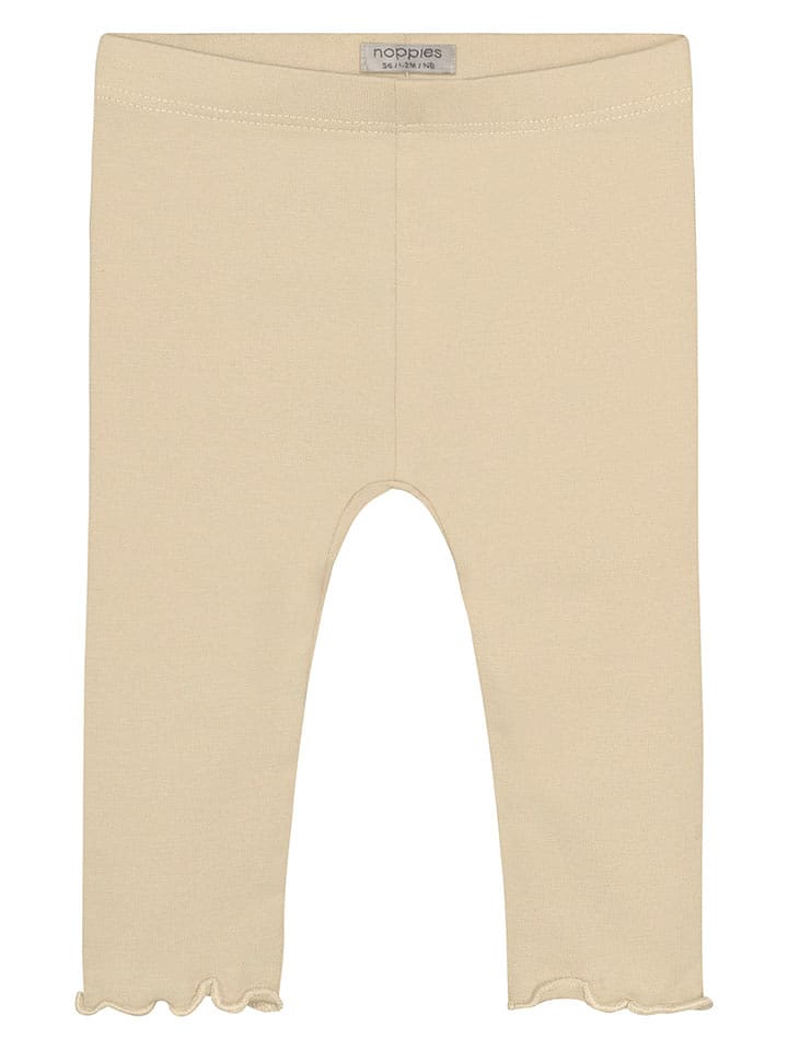Noppies Legginsy "Tahoka" w kolorze beżowym rozmiar: 80