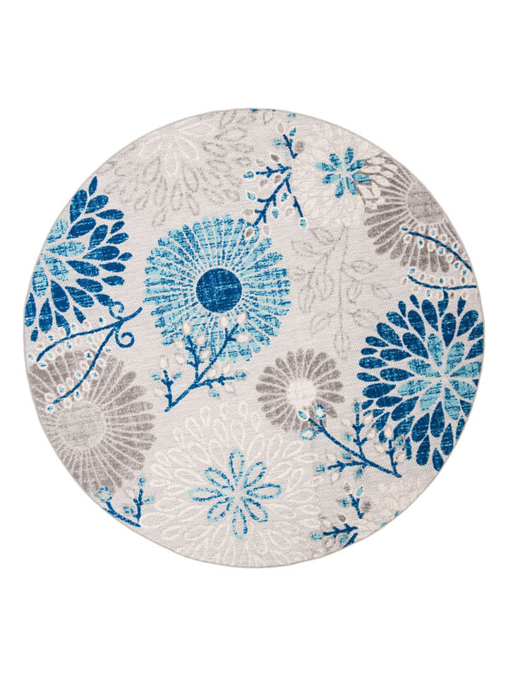 Safavieh Dywan "Cabana" w kolorze niebiesko-szarym rozmiar: 91x91 cm