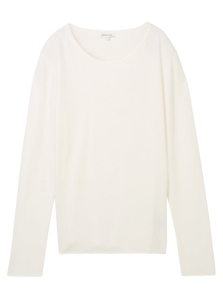 Tom Tailor Sweter w kolorze kremowym rozmiar: M