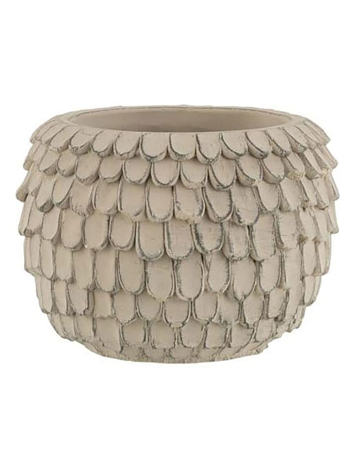 J Line Osłonka w kolorze szarym na doniczkę - wys. 11 x Ø 16 cm rozmiar: onesize