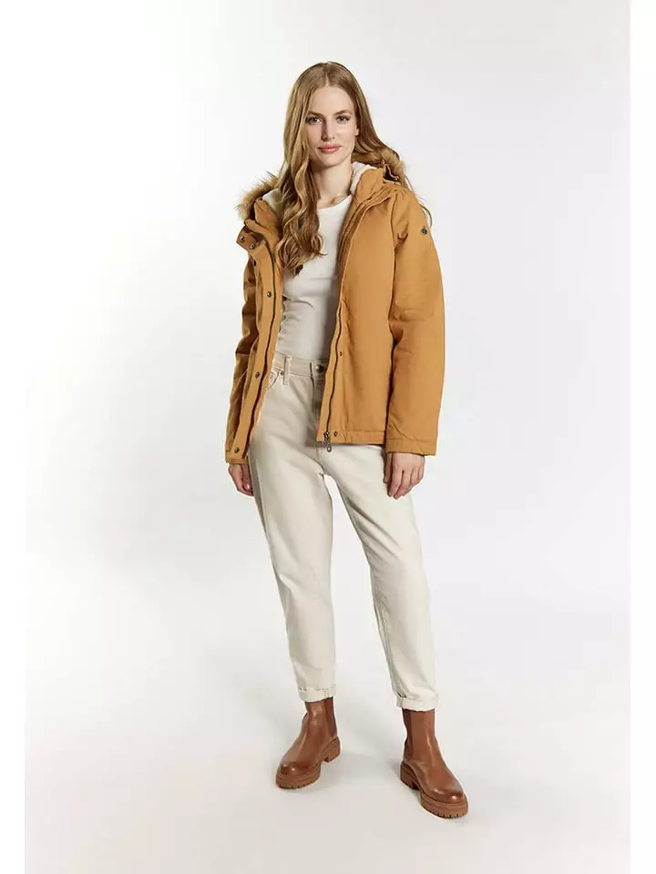 Schmuddelwedda Kurtka zimowa w kolorze jasnobrązowym rozmiar: XL