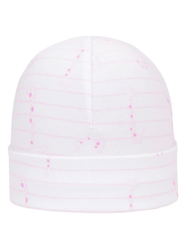 Döll Czapka w kolorze biało-jasnoróżowym rozmiar: 45 cm