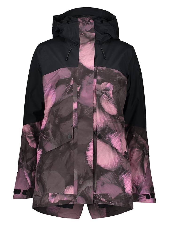 Roxy Kurtka narciarska "Glade" w kolorze czarno-różowym rozmiar: L