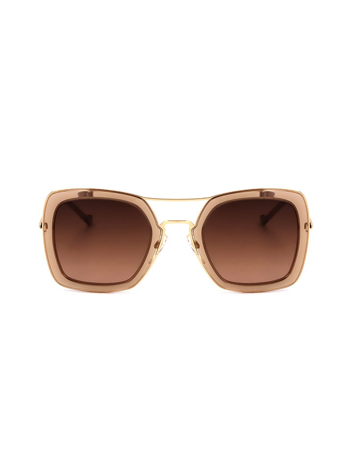 Ana Hickmann Damskie okulary przeciwsłoneczne w kolorze brązowym rozmiar: 51