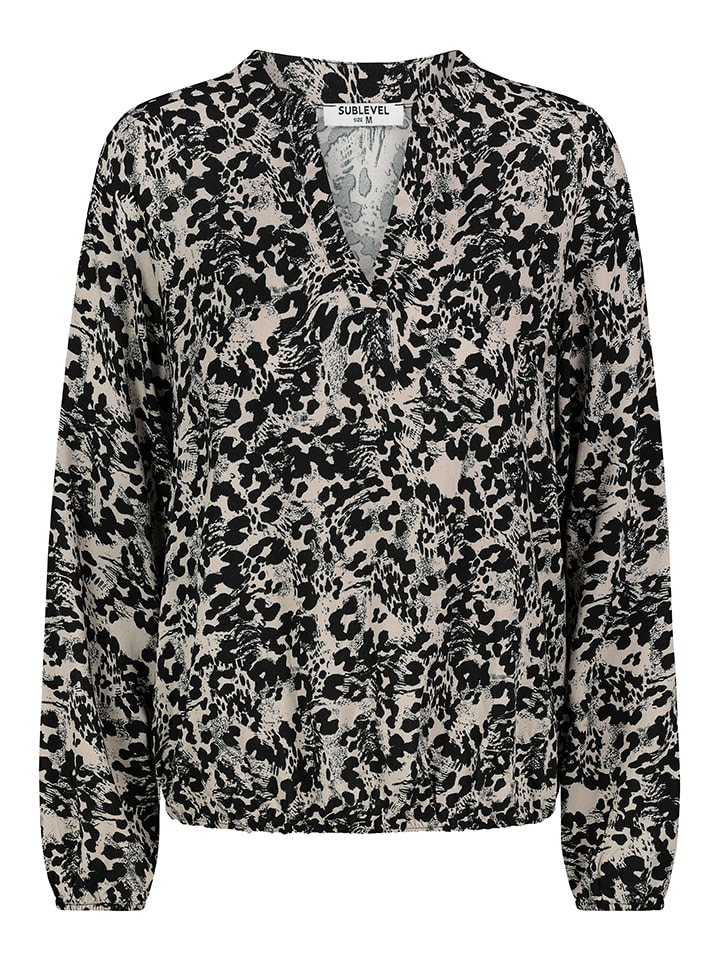 Sublevel Bluzka w kolorze czarno-szarym rozmiar: S