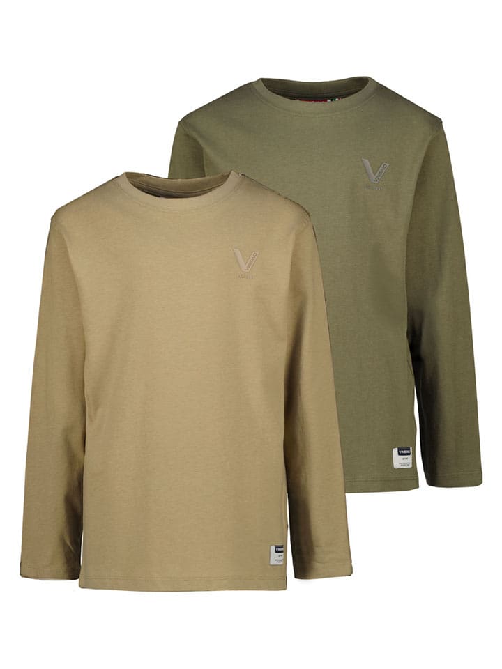 Vingino Koszulki (2 szt.) w kolorze czarnym i zielonym rozmiar: 176