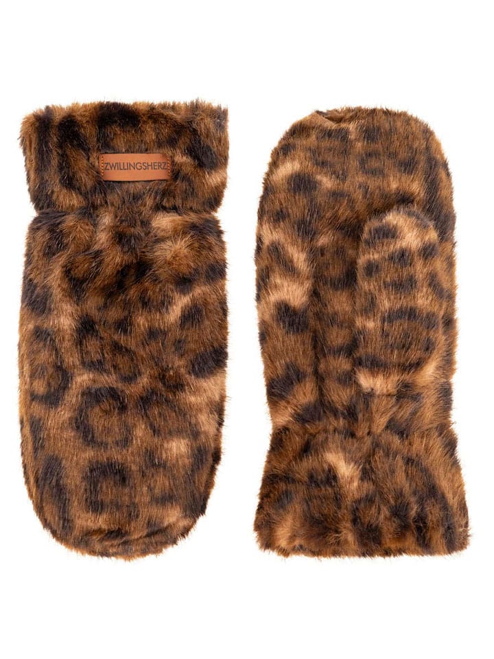 Zwillingsherz Rękawiczki "Fury Leo" w kolorze jasnobrązowym rozmiar: onesize