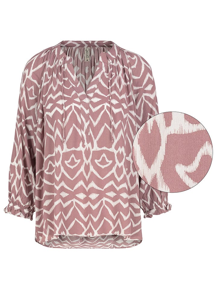 Eight2Nine Bluzka w kolorze szaroróżowym rozmiar: S