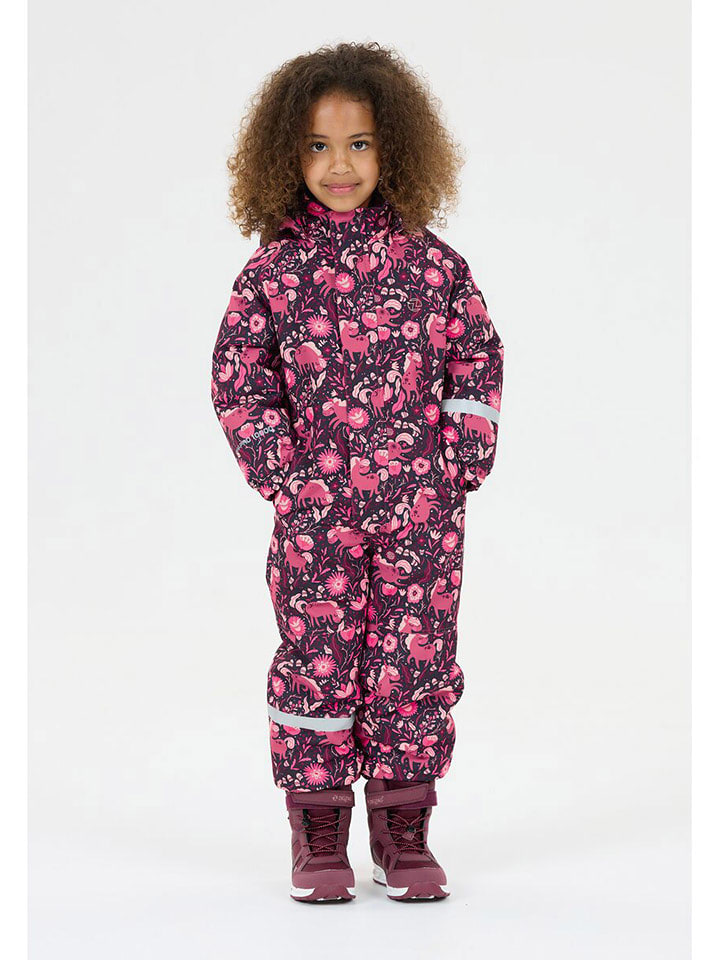 Zigzag Kombinezon zimowy "Tower" w kolorze różowym rozmiar: 116/122