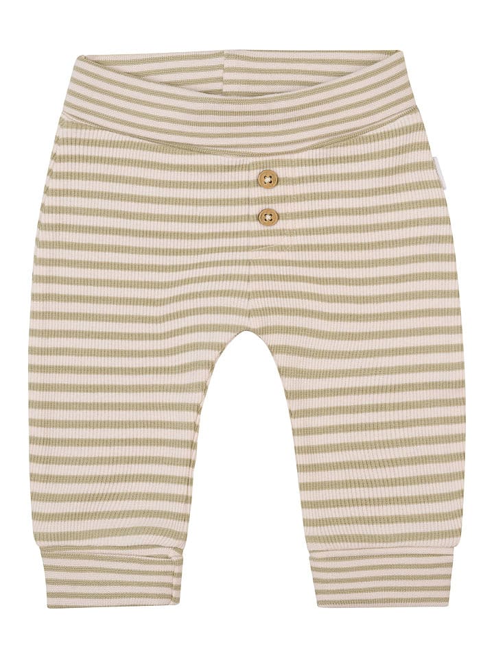 Noppies Spodnie "Getafe" w kolorze kremowo-oliwkowym rozmiar: 68