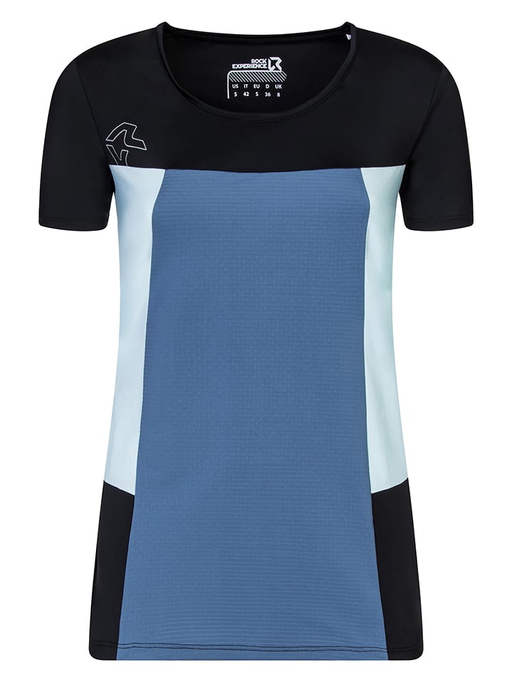 ROCK EXPERIENCE Koszulka funkcyjna "Drum" w kolorze niebieskim rozmiar: XS