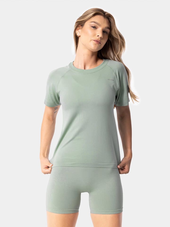 Carpatree Koszulka sportowa "Simply" w kolorze zielonym rozmiar: M