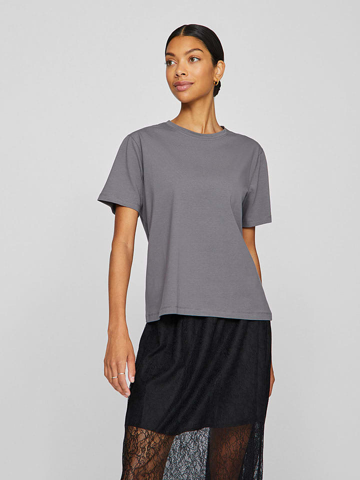 Vila Koszulka "Nora" w kolorze szarym rozmiar: XS