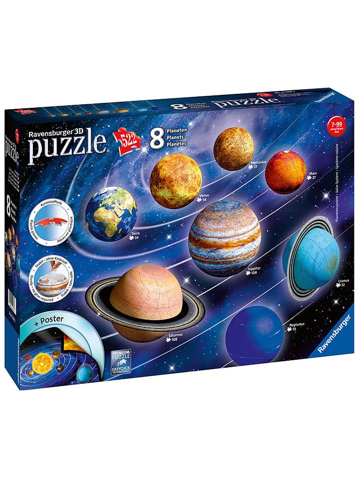 Ravensburger 522-częściowe puzzle 3D - 7+ rozmiar: onesize