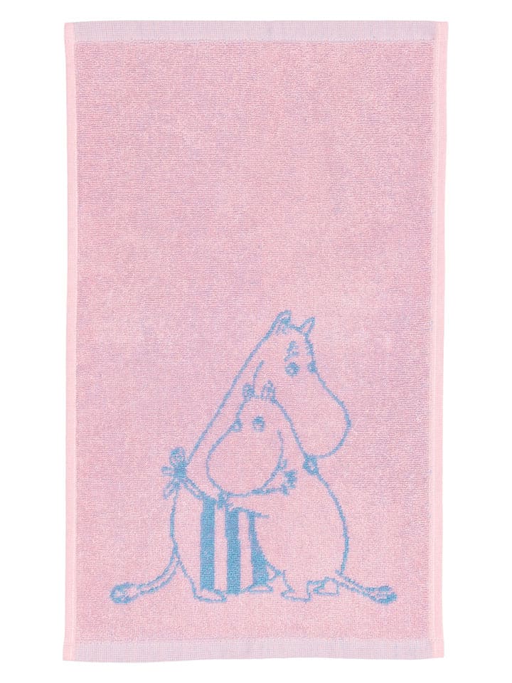 Moomin Ręcznik "Family" w kolorze jasnoróżowo-niebieskim dla gości - 50 x 30 cm rozmiar: onesize