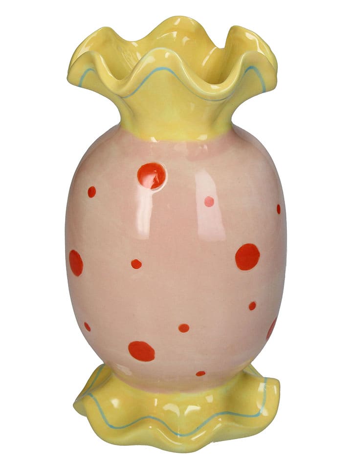 Kersten Wazon "Candy" w kolorze jasnoróżowo-żółtym - 12 x 23 x 11 cm rozmiar: onesize