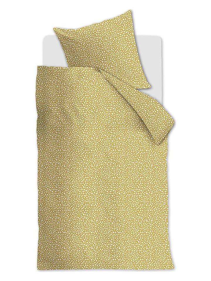 Ambiante Komplet pościeli satynowej "Harley" w kolorze żółtym rozmiar: 155x220 cm