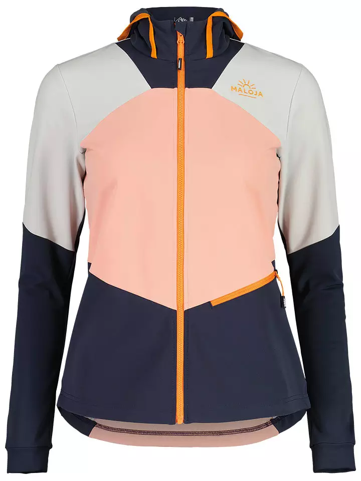 Maloja Kurtka hybrydowa "MarlingM" w kolorze pomarańczowo-szaro-granatowym rozmiar: S