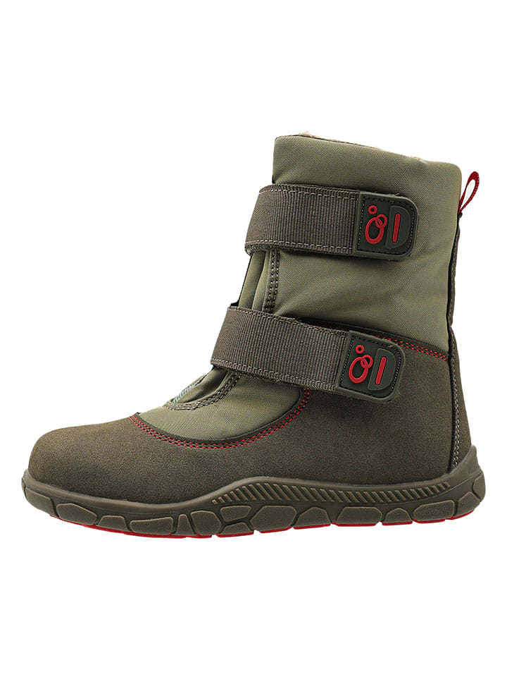 lamino Kozaki zimowe w kolorze khaki do chodzenia na boso rozmiar: 30