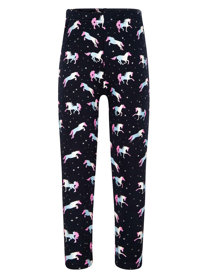 happy girls by Eisend Legginsy termiczne w kolorze granatowym rozmiar: 104