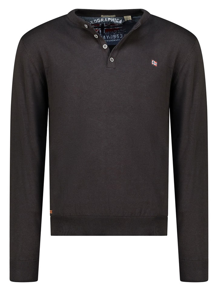 Geographical Norway Sweter "Fraser" w kolorze antracytowym rozmiar: XXL