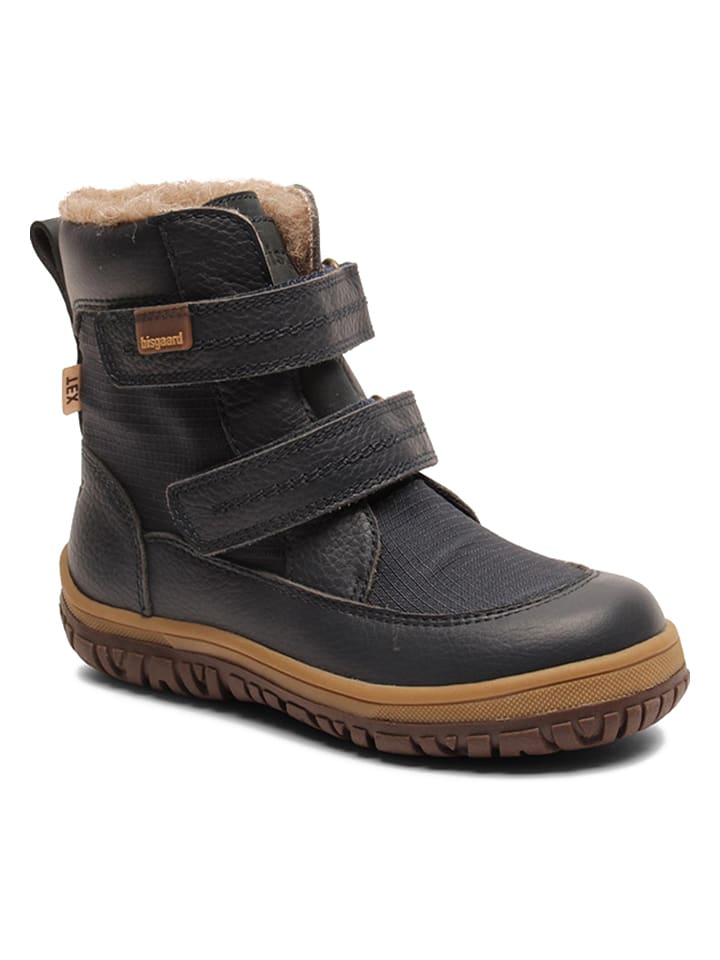 bisgaard Skórzane botki zimowe w kolorze granatowym rozmiar: 30