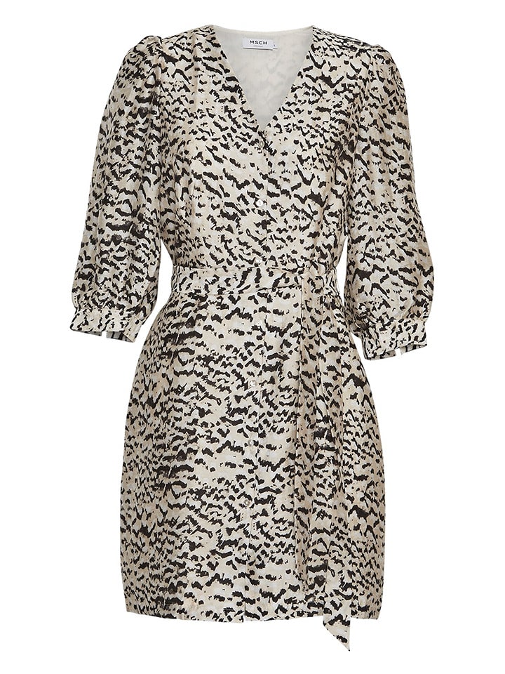 MOSS COPENHAGEN Sukienka "Philida Maire" w kolorze beżowym rozmiar: M