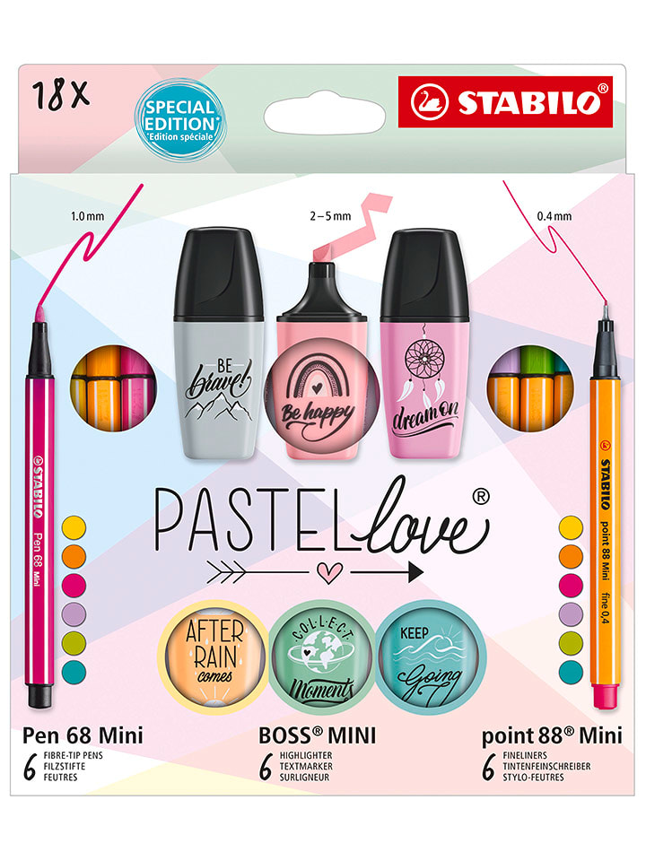 STABILO 18-częściowy zestaw "STABILO Pastellove" rozmiar: onesize
