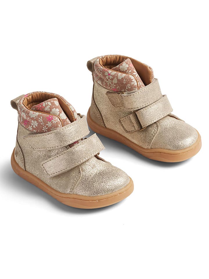 Wheat Skórzane botki w kolorze złotym rozmiar: 21