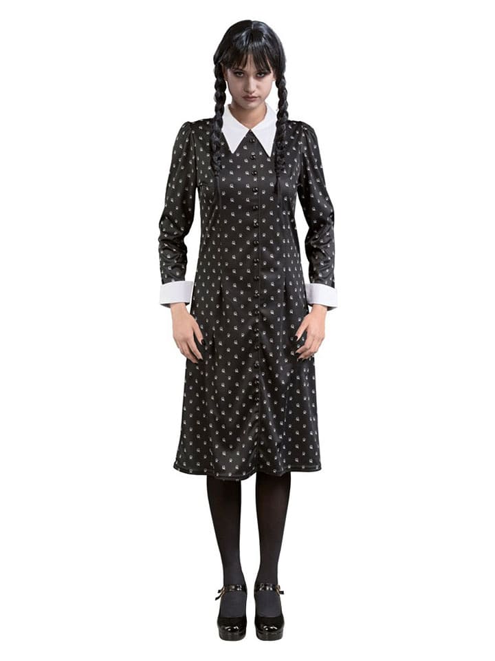 CHAKS Sukienka kostiumowa "WEDNESDAY ©" w kolorze czarnym rozmiar: L