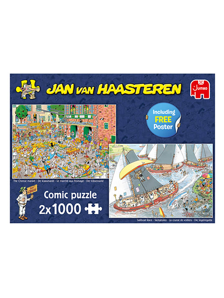 Jumbo 1000-częściowe puzzle (2 szt.) - 12+ rozmiar: onesize