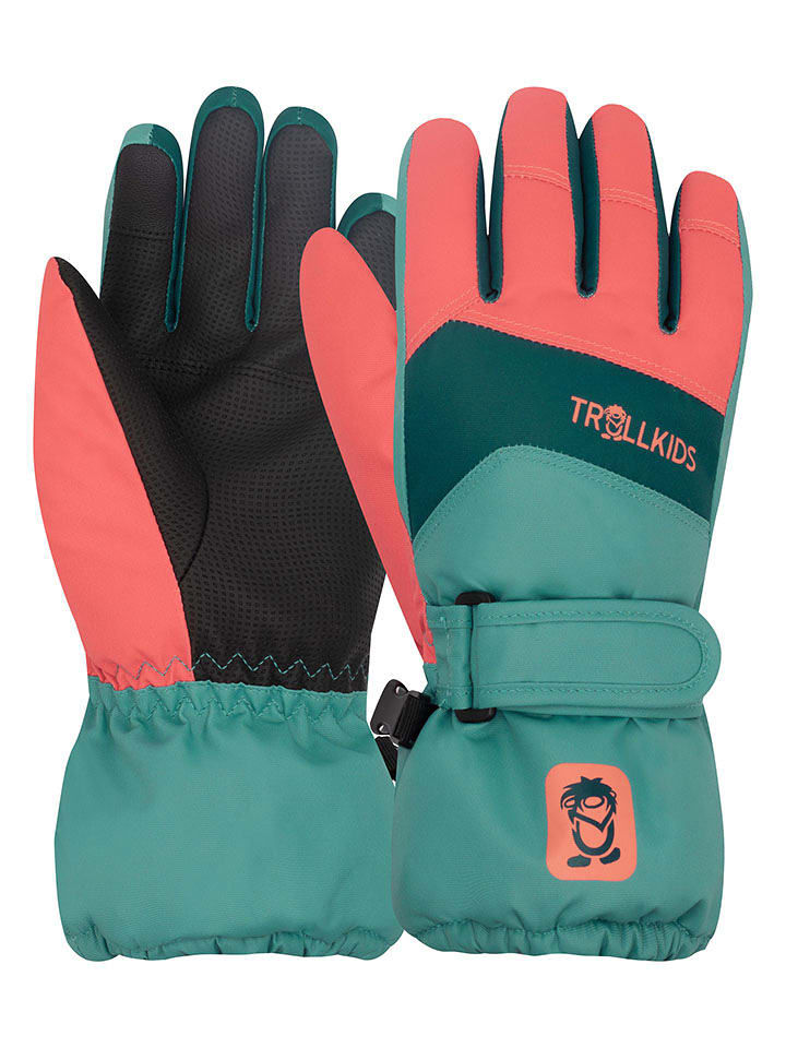 Trollkids Rękawiczki funkcyjne "Rauland" w kolorze turkusowym rozmiar: 4,5
