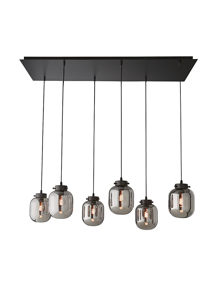 FISCHER & HONSEL Lampa wisząca w kolorze czarno-szarym - 115 x 38 cm rozmiar: onesize