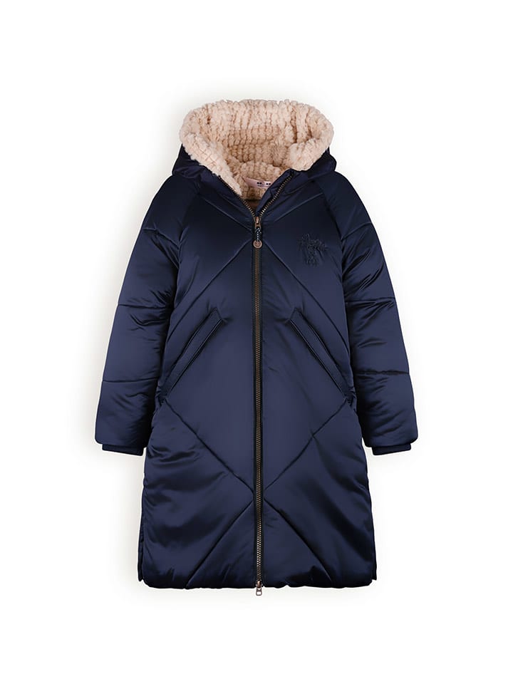 No-No Płaszcz zimowy "Beetle" w kolorze granatowym rozmiar: 122/128