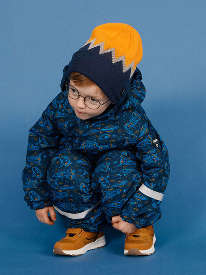 Zigzag Kombinezon zimowy "Tower" w kolorze granatowym rozmiar: 116/122