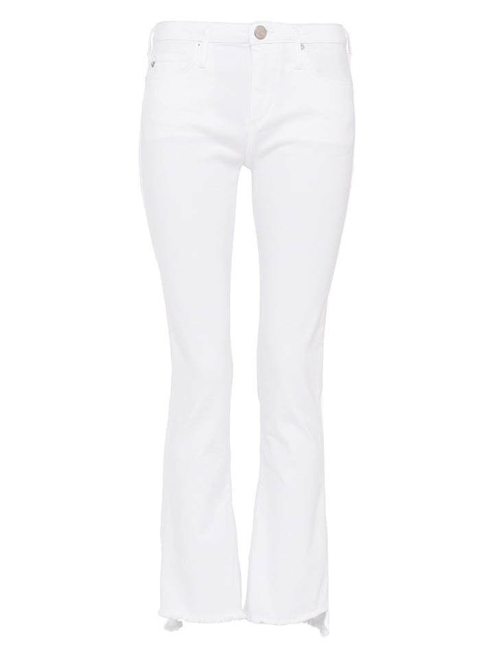 True Religion Dżinsy "Halle" - Slim fit - w kolorze białym rozmiar: W29