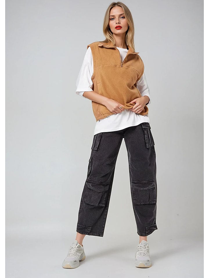 Weekday Dżinsy - Tapered fit - w kolorze czarnym rozmiar: 42