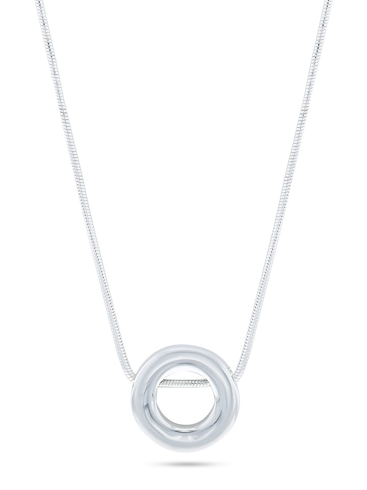 Eclat d'Argent Srebrny naszyjnik z zawieszką - dł. 39 cm rozmiar: onesize