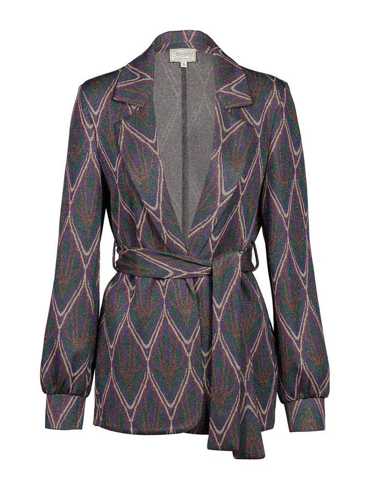 Herrlicher Blezer w kolorze fioletowo-ciemnozielonym rozmiar: XS