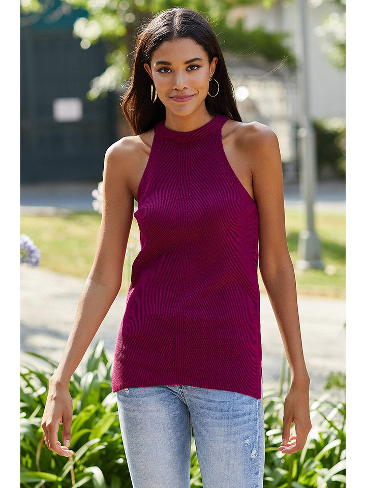 Milan Kiss Top w kolorze bordowym rozmiar: M