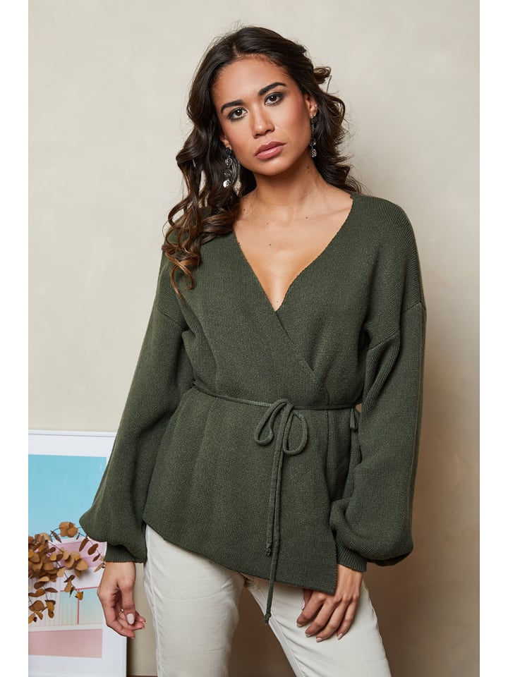 Joséfine Sweter "Mouns" w kolorze khaki rozmiar: S