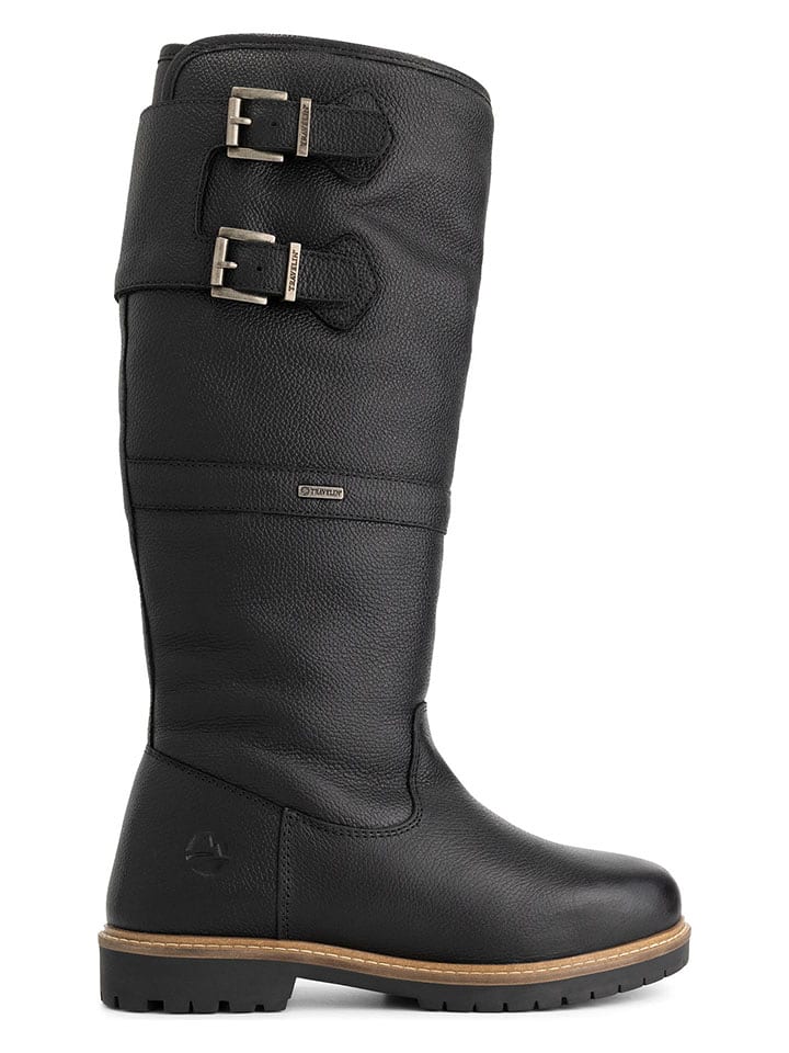 TRAVELIN' Skórzane kozaki "Denali" w kolorze czarnym rozmiar: 37