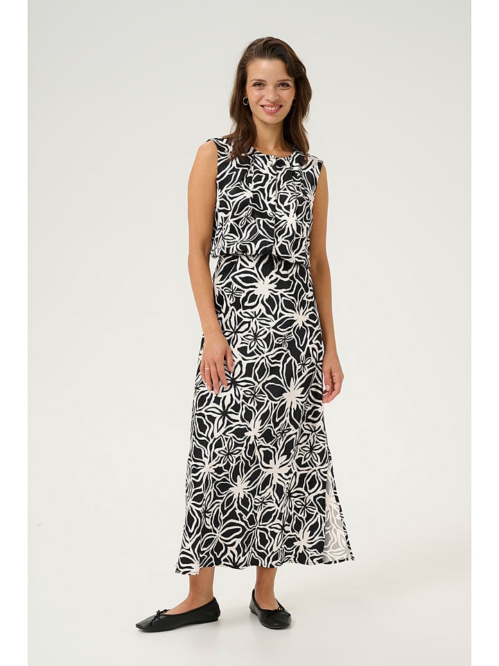 Kaffe Spódnica "Vera" w kolorze czarno-białym rozmiar: 40