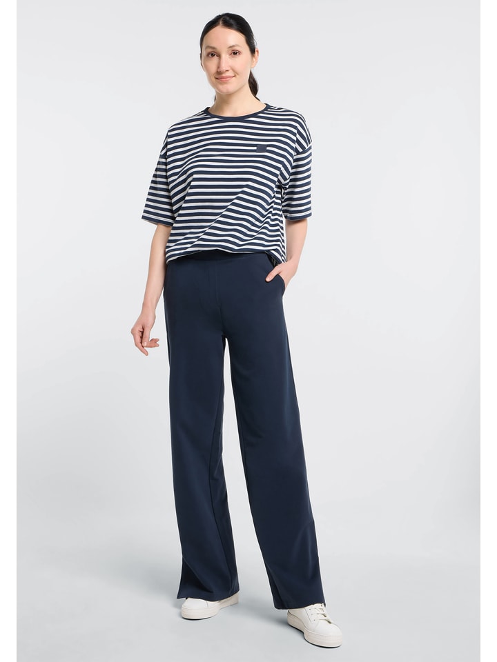 ELBSAND Koszulka "Kia" w kolorze granatowo-białym rozmiar: L